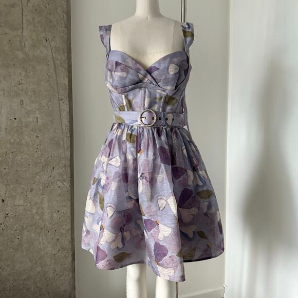 Zimmermann Dawning Mini Dress Size L - Picture 1 of 6